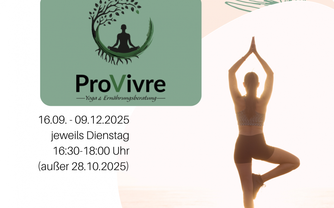 Finde deine Balance – Präventionskurs Hatha-Yoga im ProVivre in Bad Friedrichshall